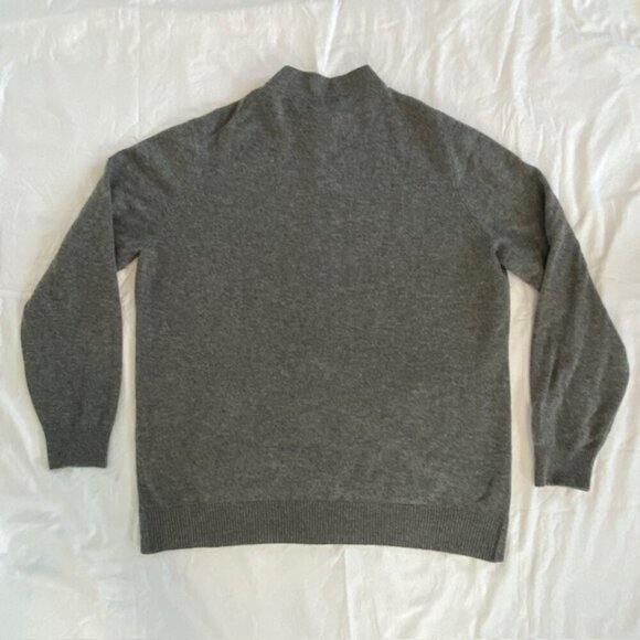 BRUNELLO CUCINELLI Gray Cashmere Full Zip Cardigan Sweater Jacket XL - Picture 8 of 16